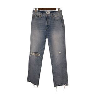 Pistola Charlie High Rise Ankle Straight Leg Distressed Jeans Size 26